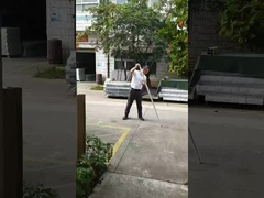Pólo telescópico de fibra de vidro